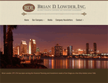 Tablet Screenshot of bdlowder.com